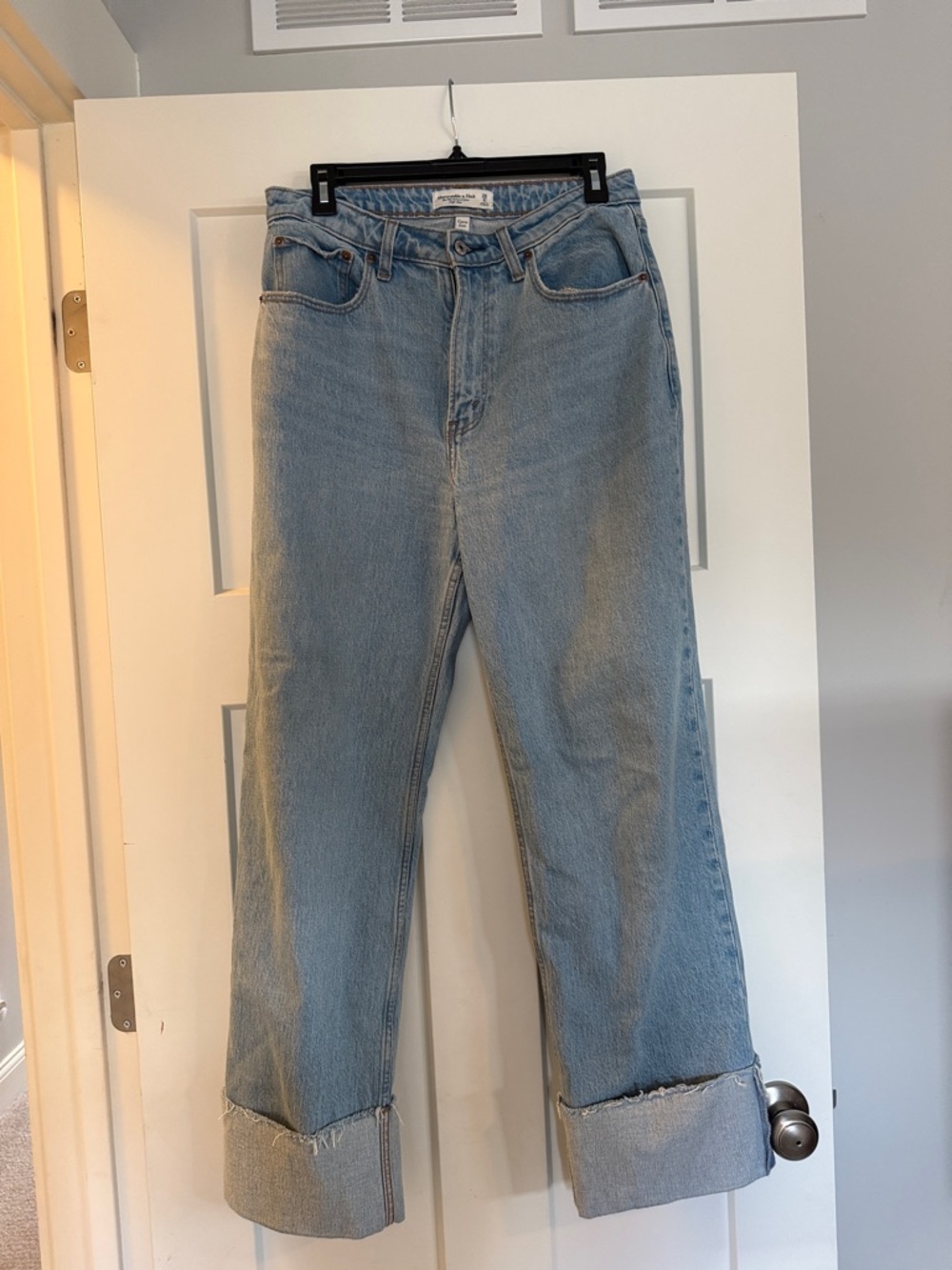 Abercrombie & Fitch Light Blue High-Rise Jeans